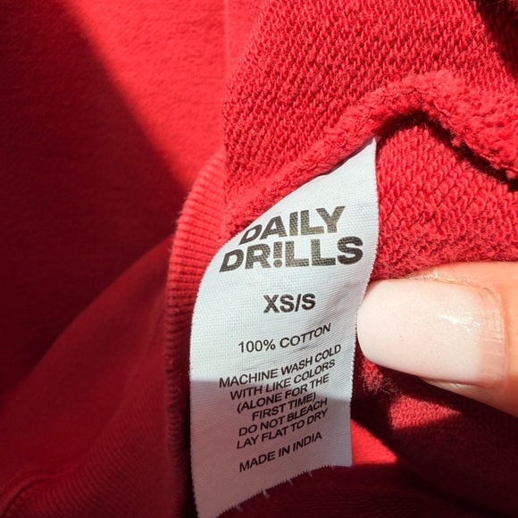 Daily Drills Red Pullover Sweatshirt - Picture 5 of 7